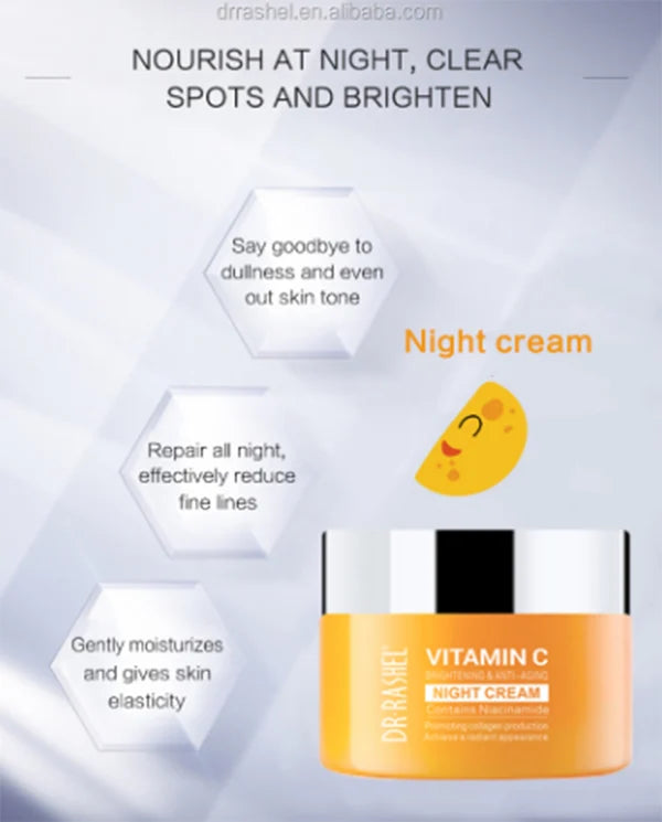 Dr.Rashel Popular Vitamin C Brightening Face Cream Night Cream 50G
