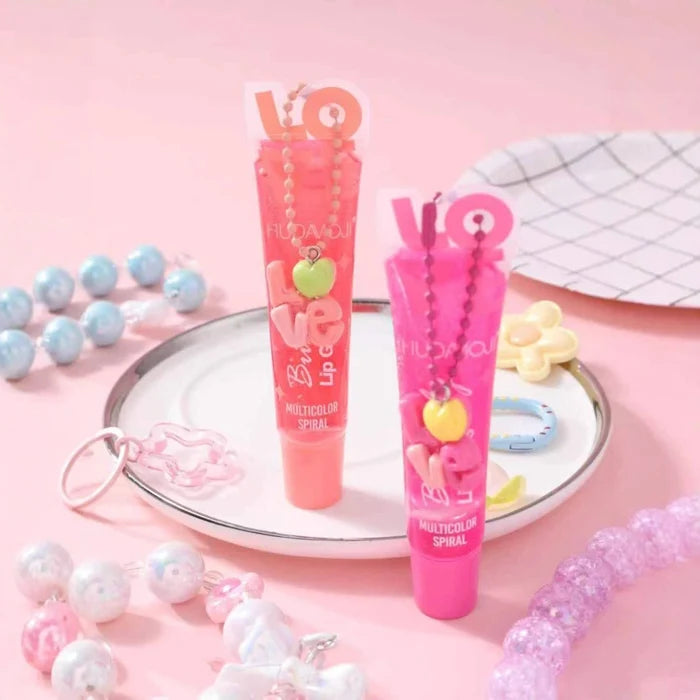 HUDAMOJI Butterfly Love Multicolor Spiral Lip Gloss Set