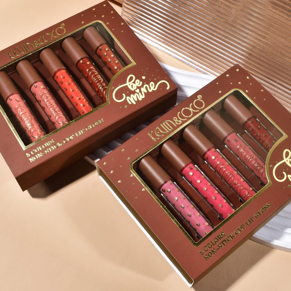 KEVIN&COCO Be Mine 5-Color Lip Gloss Set