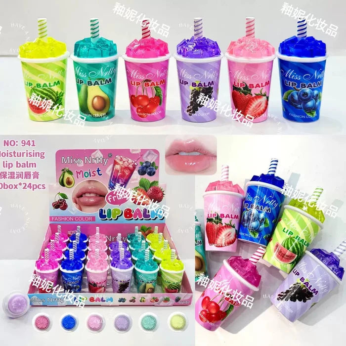 Miss Nrtty Moist Fashion Color Fruit Cup Lip Balm