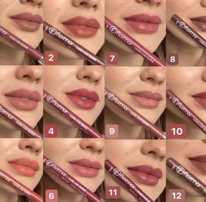 FLORMAR MATTE LIPSTICK PENCIL (Pack of 12pcs)