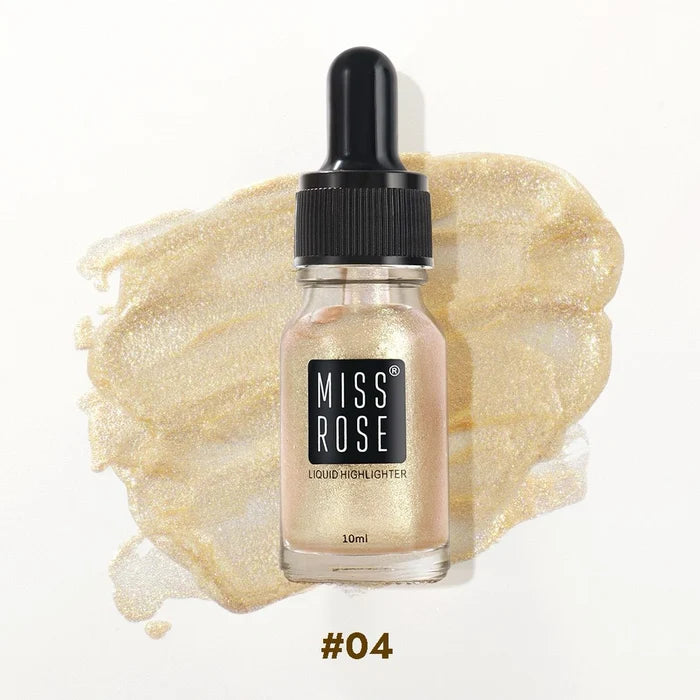 Miss Rose Professional Makeup High Beam Liquid Glitter Highlighter 10ml