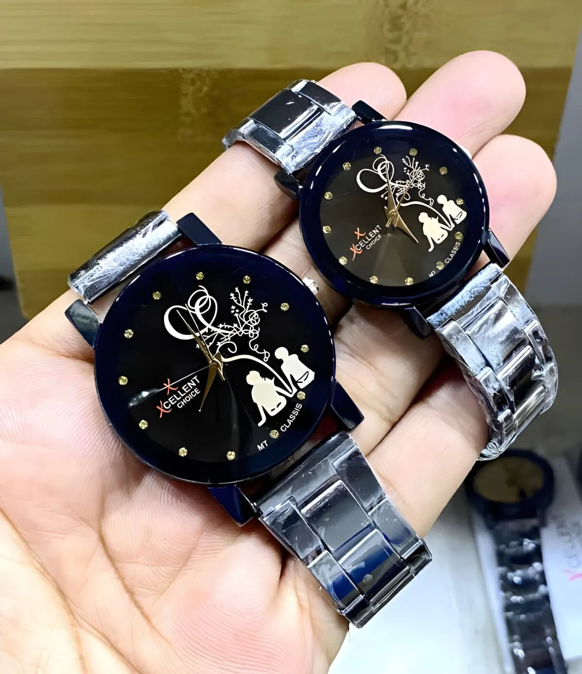 2Pcs/Set Couple Watch Fashion Creative Personality Quartz Watches watch for men watch for girl