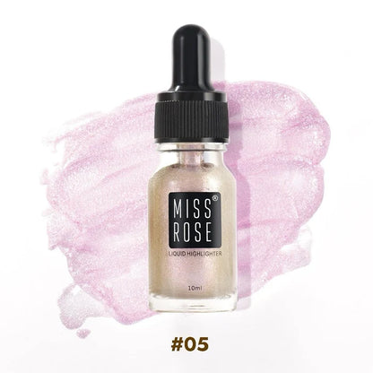 Miss Rose Professional Makeup High Beam Liquid Glitter Highlighter 10ml