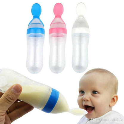 Baby Feeding Bottle With Spoon