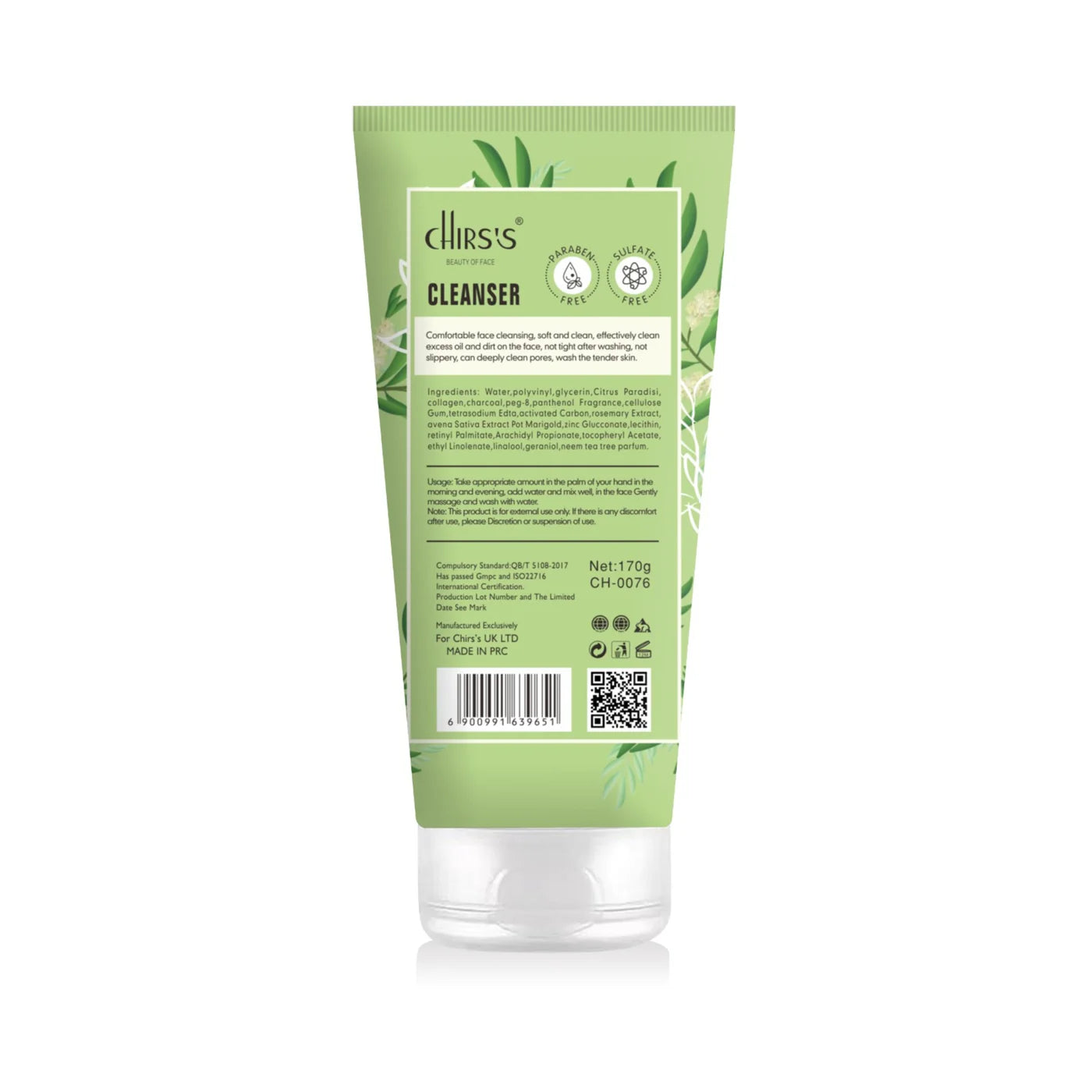 CHIRS'S NEEM TEA TREE CLEANSER 170G