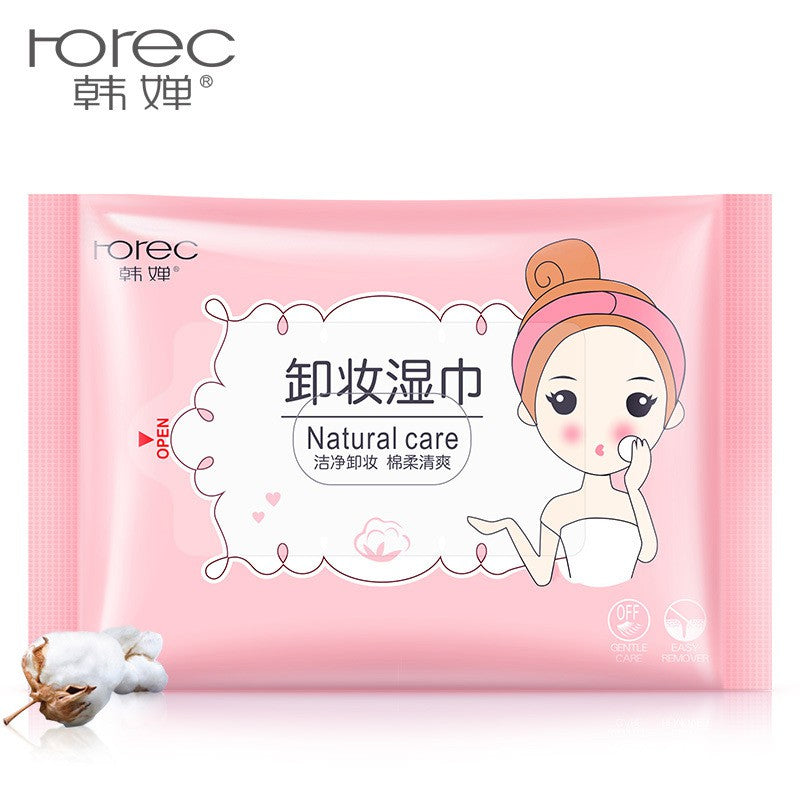 ROREC Deep Cleansing Makeup Remover Wet Tissue Cotton 25pcs