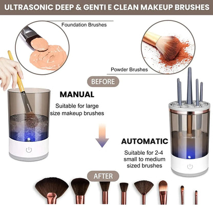 Makeup Brushes Cleaner Machine Portable USB Electric Cosmetic Brush Cleaning Washing Tools Make Up Brush Cleaning Dry Tools