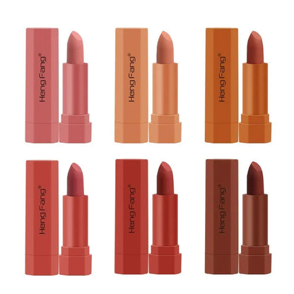 Hengfang 6pcs Mini Velvet Lipstick Waterproof (Multi Edition)