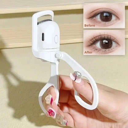 Electric USB Rechargeable Eyelash Curler With 2 Level Temp Quick Heating