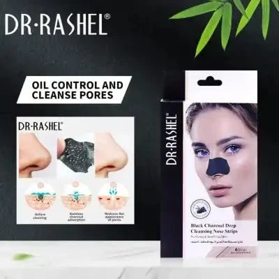 Dr.Rashel 6 Strip Black Charcoal Deep Cleansing Nose Strips