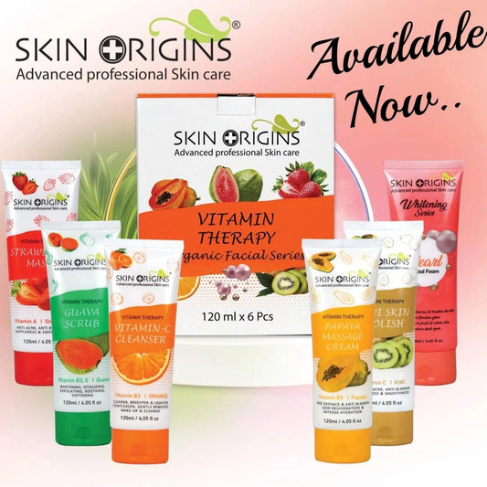 6pcs Skin Origins Vitamins Therapy 5 Steps Facial Kit