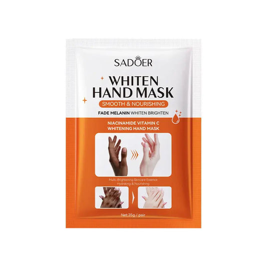 SADOER Vitamin C Skin Care Dark Skin Lightening & Whitening Moisturizing Hand Mask Moisture Soft Hyaluronic Acid Dark Knuckle Hand Mask 35g