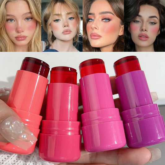 Water Jelly Tint Lip Cheek Blush Stain Pack Of 4Pcs