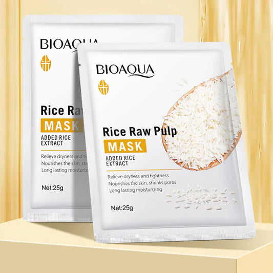 BIOAQUA Rice Raw Pulp Moisturizing Face Sheet Mask