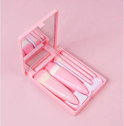 5 Pcs Plastic Box Brushes Set