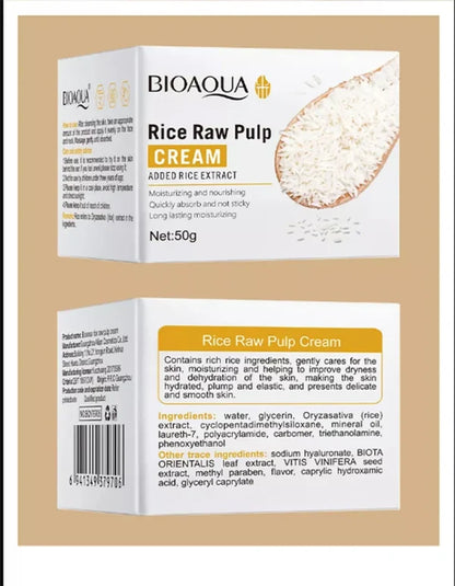BIOAQUA RICE RAW Pulp Moisturizing Face Cream 50g