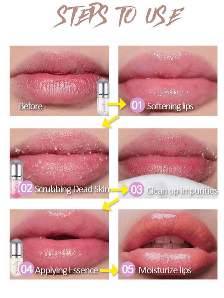 Miss Beauty New Lip Care 3-step Set, Including Lip Scrub, Moisturizing Lip Gloss And Lip Balm For Girls and For Women - image 4