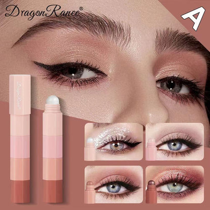 Dragon Ranee 4 in 1 Multifunctoinal Eye Shadow Stick 8 Colors A Smooth Stroke 2Sticks in Box