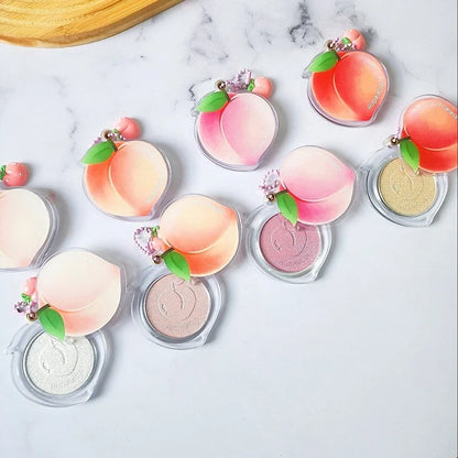 HUDA MOJI Peach-Themed Keychain Blusher & Highlighter