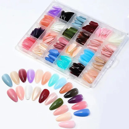 Miss Beauty 576/288 Pcs Nails Box Artificial Nails Beautiful Fancy Nails Fake Nails