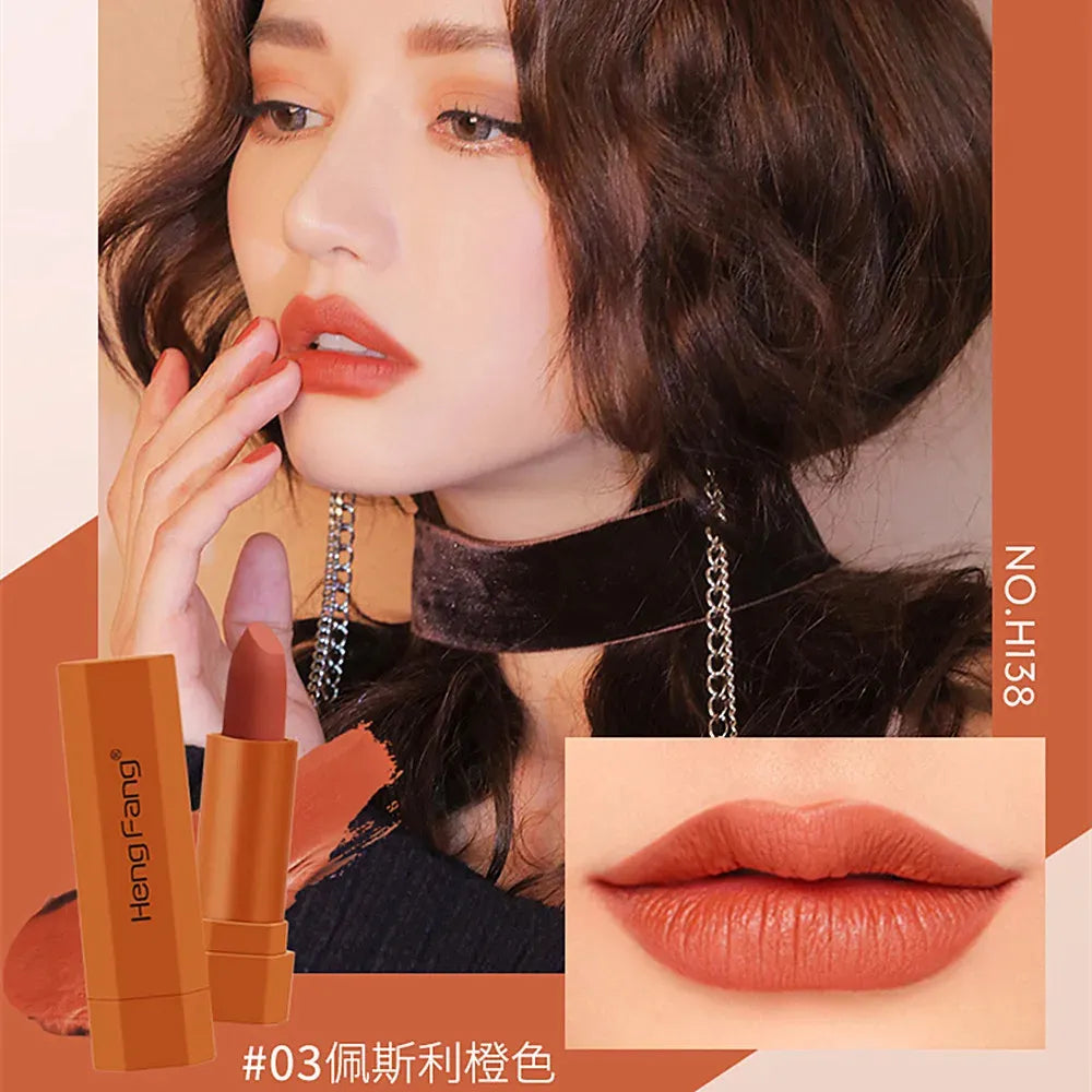 Hengfang 6pcs Mini Velvet Lipstick Waterproof (Multi Edition)