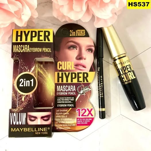 2 in 1 CURL HYPER Mascara and Eyebrow Pencil