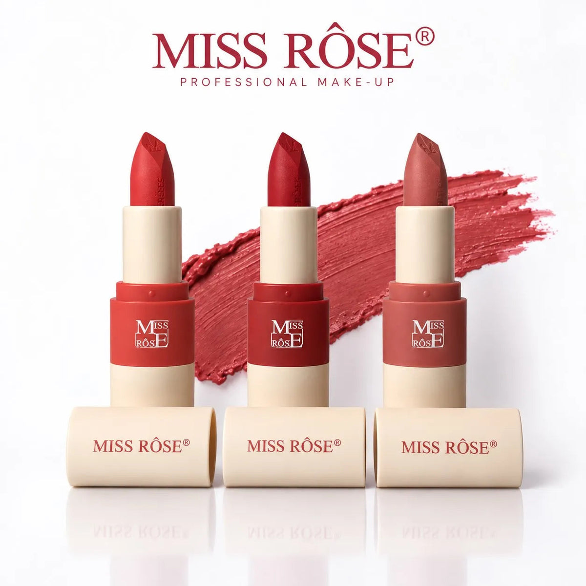 Miss Rose Azure Sky & Vermilion Lipstick