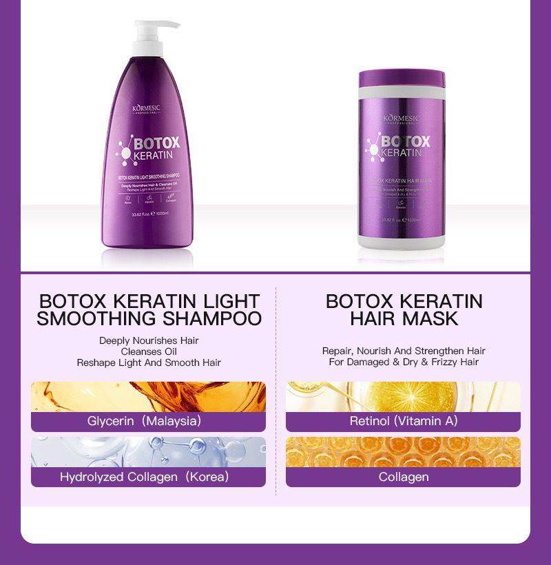 KORMESIC BOTOX KERATIN HAIR CARE SERIES FOR DAMAGE HAIR AND HAIR TREATMENT