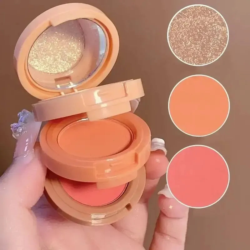 3 In 1 Highlighter & Blusher (Hudamoji) - Image 2