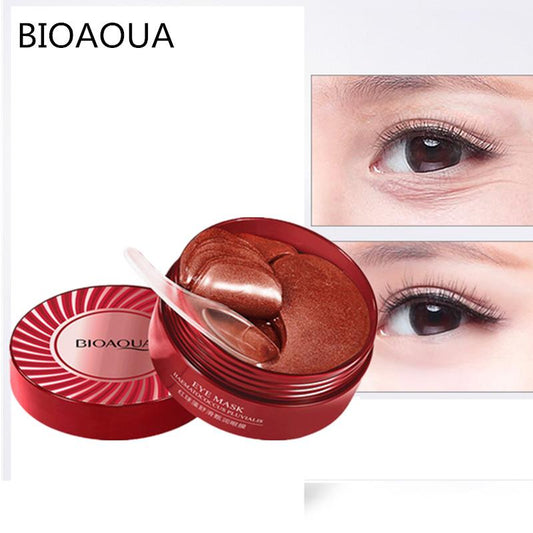 BIOAQUA 60Pcs Hydrating Moisturizing Eye Mask Anti Against Dark Circles Bags, Mask Mata