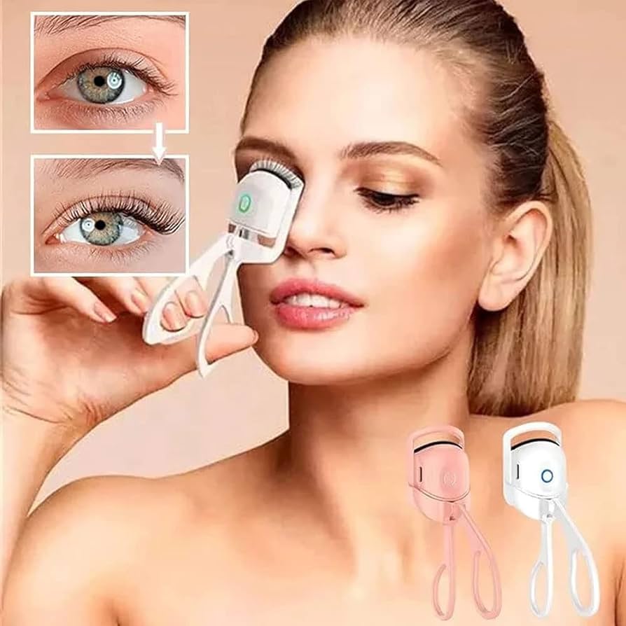 Electric USB Rechargeable Eyelash Curler With 2 Level Temp Quick Heating