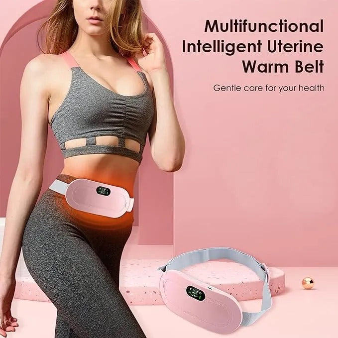 USB Electric Heating Menstrual Heat Pad Belt For Women Period Pain Relief Cramps