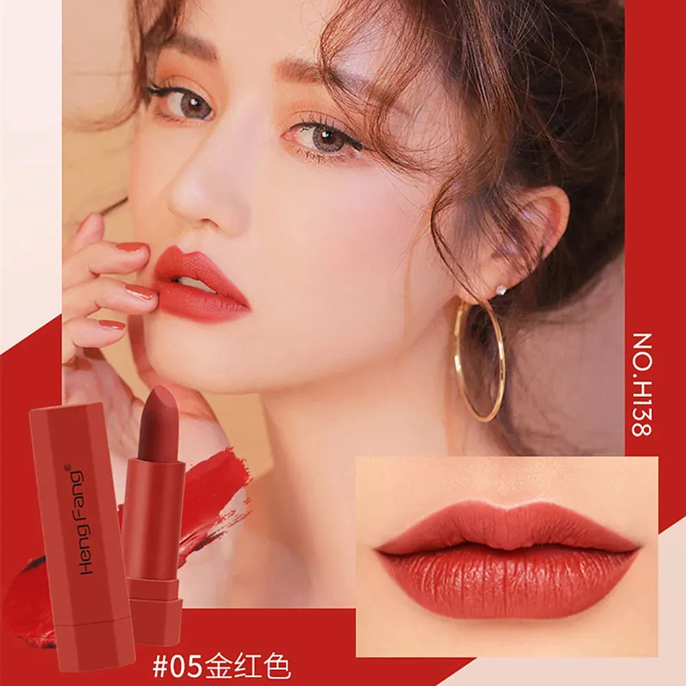 Hengfang 6pcs Mini Velvet Lipstick Waterproof (Multi Edition)