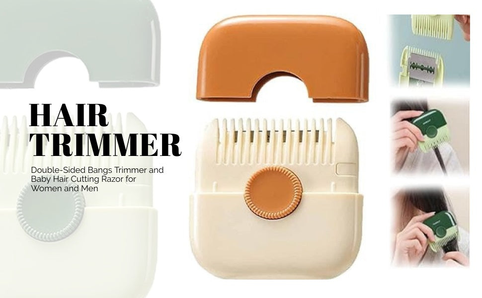 New 2 in 1 Hair Trimmer Hairdressing Comb Portable Baby Hair Cutter Hair Clipper Bangs Trimming Haircut Tools