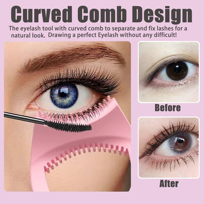 Multifunction Silicone Eyelash Eyeliner Upper Lower Eye Lash Mascara Guard Applicator Tool