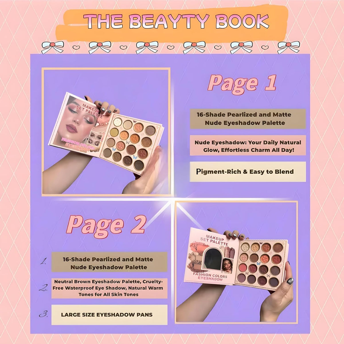 IGOODCO All in One Charming 7 Fold Makeup Book Palette