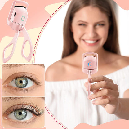 Electric USB Rechargeable Eyelash Curler With 2 Level Temp Quick Heating