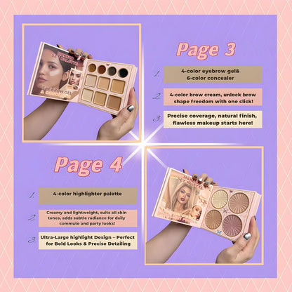 IGOODCO All in One Charming 7 Fold Makeup Book Palette