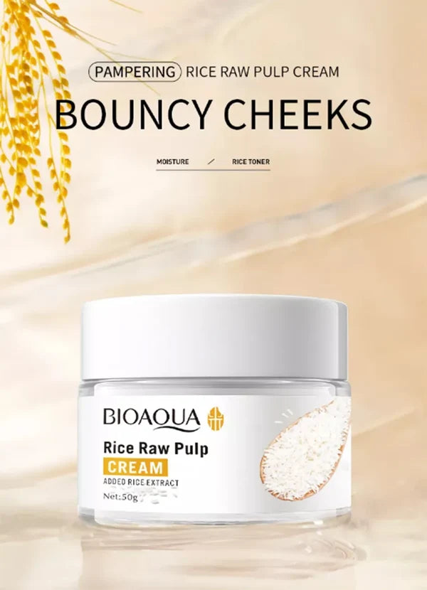 BIOAQUA RICE RAW Pulp Moisturizing Face Cream 50g