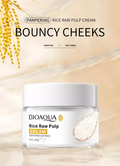 BIOAQUA RICE RAW Pulp Moisturizing Face Cream 50g