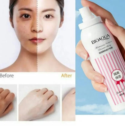 BIOAQUA Waterproof & Oil Control Moisturizing Isolation protective Glowing Body spray- 150ml