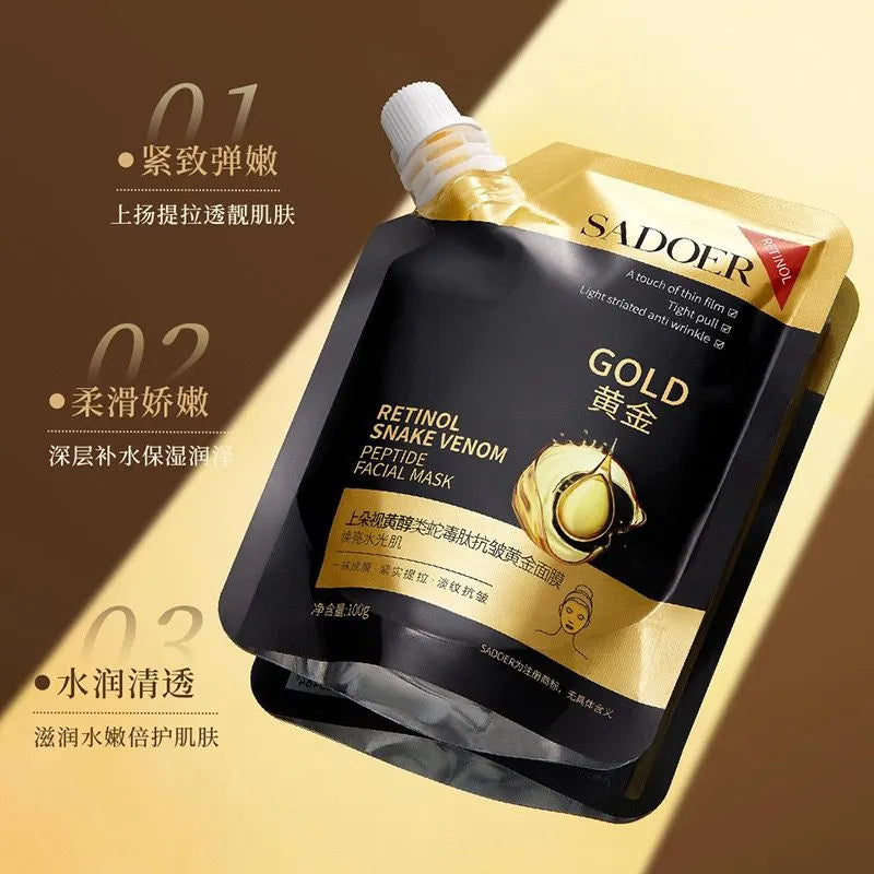 Sadoer Venom Gold Mask Retinol Peptide Facial Mask 100g