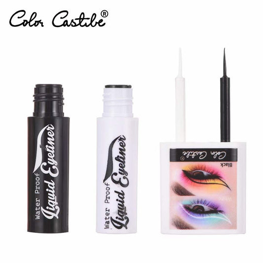 Color Castle 2 in 1 Black & White Liquid Eyeliner For Women And For Girls