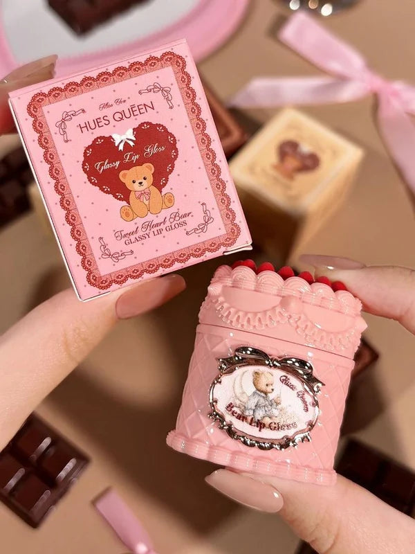 HUES QUEEN Strawberry Cake Lip Balm | Moisturizing Lip Care Balm | Strawberry Lip Balm
