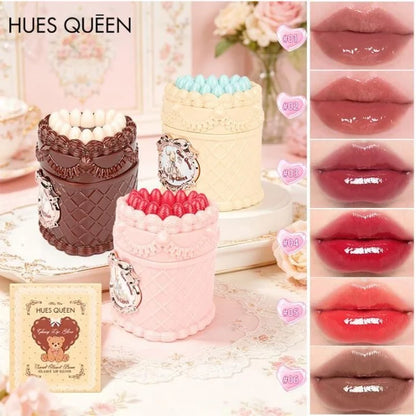 HUES QUEEN Strawberry Cake Lip Balm | Moisturizing Lip Care Balm | Strawberry Lip Balm