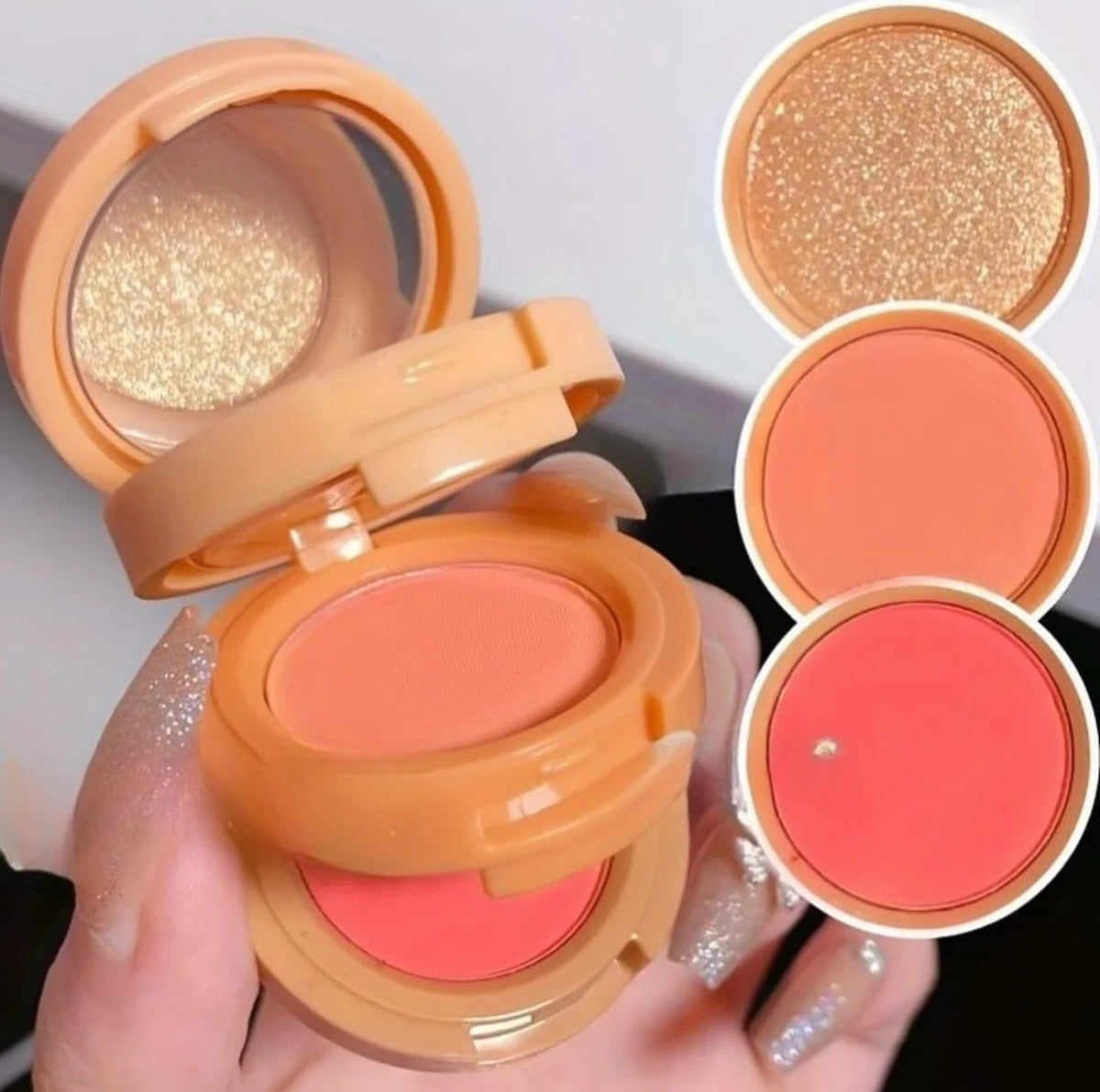 3 In 1 Highlighter & Blusher (Hudamoji) - Image 4