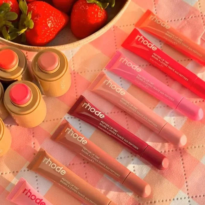 RHODE Punk Dark Brown Lip Gloss Lip Tint Long Lasting Moisturizing Nutritious Liquid Lipstick Clear Mineral Lip Oil Makeup