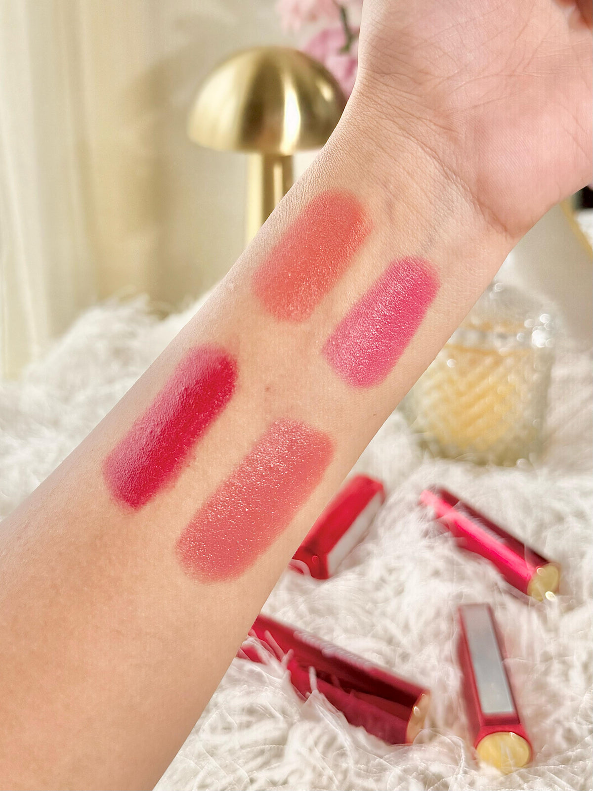 Sheglam Ember Rose Pack of 4 Mirror Lipstick Set – Glossy, Bold & Long-Lasting Shades - image 3