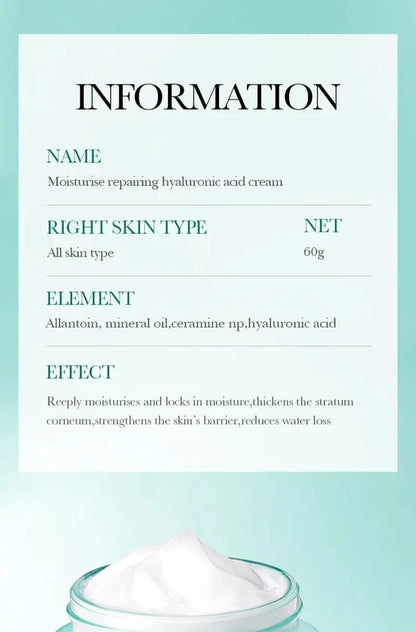 BIOAQUA Hyaluronic Acid Face Cream Whitening Moisturizing Brightening Repairing Anti Wrinkle Facial Cream 60g
